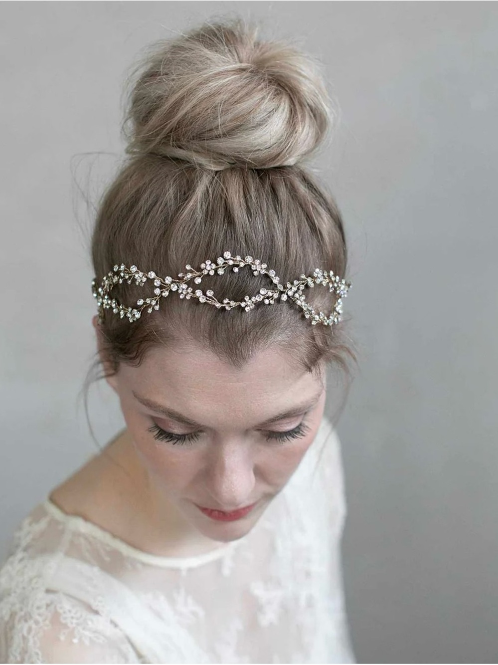 Twigs & Honey Rhinestone Blossom Infinity Hair Vine